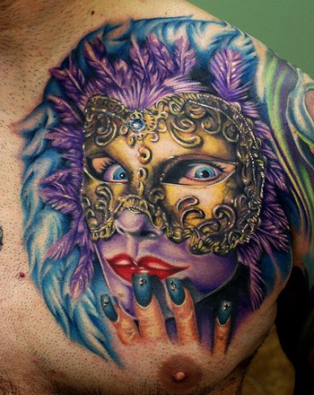 Tattoos - Cecil Porter - venetian mask